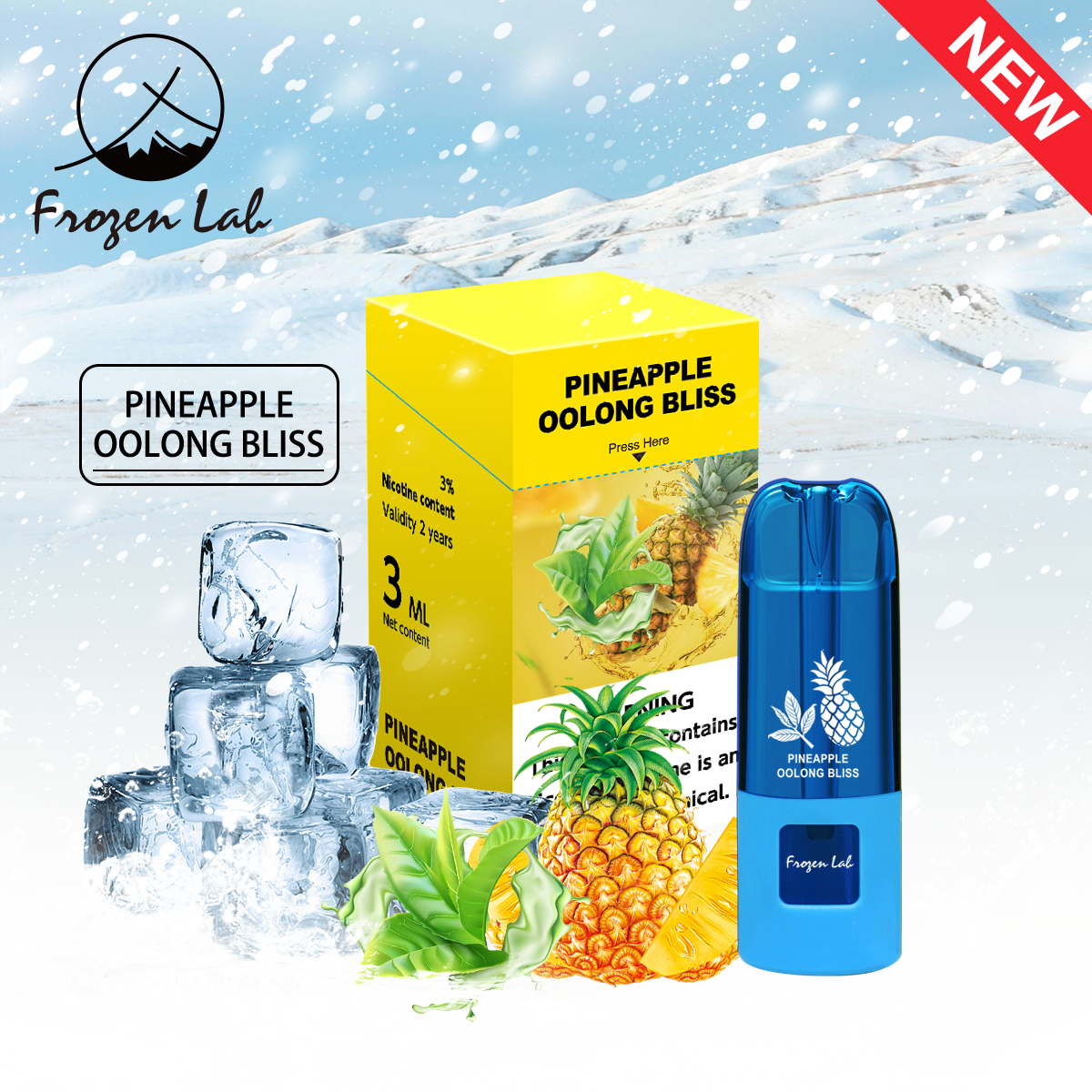 Frozen Lab PINEAPPLE OOLONG BLISS 3ml