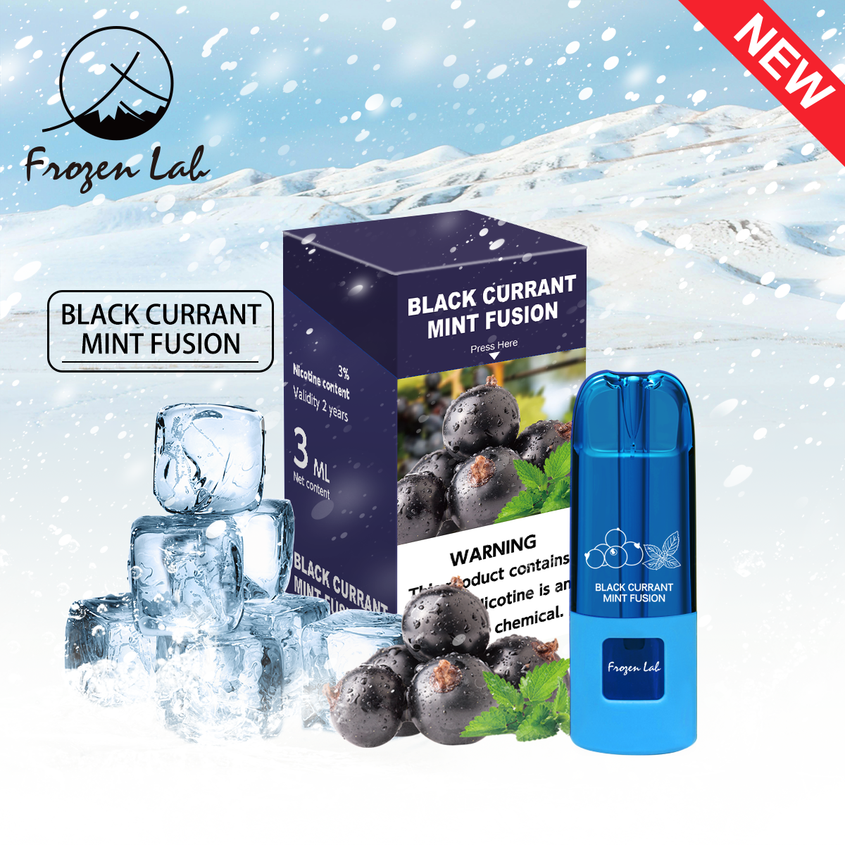 Frozen Lab BLACK CURRANT MINT FUSION 3ml