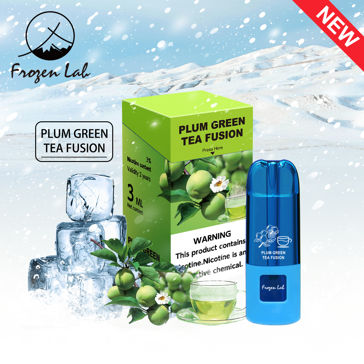 Frozen Lab PLUM GREEN TEA FUSION 3ml